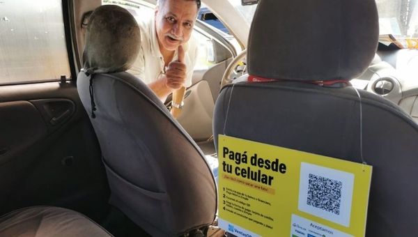 Los pagos con QR ya son una realidad para los viajes en taxis de Asunción