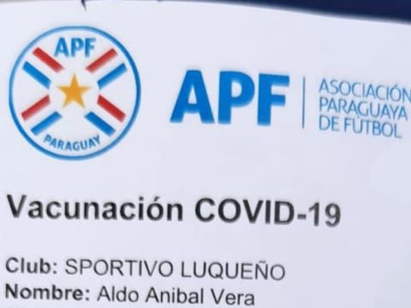 Aldo Vera, el primer jugador del fútbol paraguayo en recibir la vacuna contra el coronavirus - Sportivo Luqueño - ABC Color