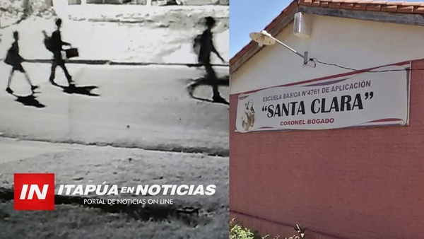 VAN A LA ESCUELA DE MADRUGADA PARA HURTAR. CAMARAS DE VECINOS CAPTARON A LADRONZUELOS.