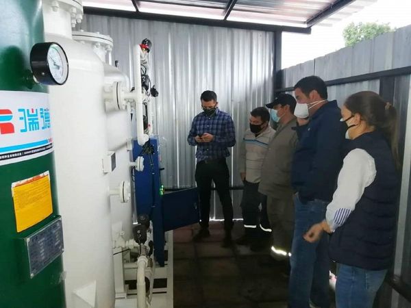 Villa Elisa inaugura su planta de oxígeno con fuerte crítica por el desabastecimiento