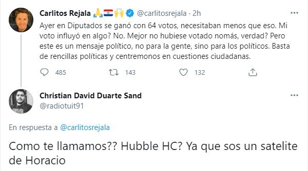 Para internautas, tras votación en diputados cayó un “satélite” - Nacionales - ABC Color