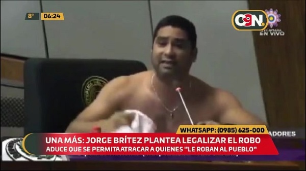 Una más: Jorge Brítez plantea legalizar el robo - C9N