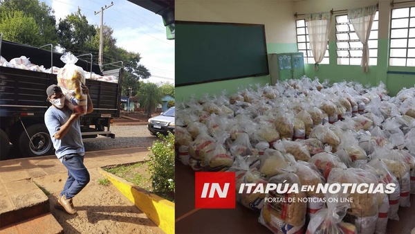 EXITOSA RONDA DE ENTREGA DE VÍVERES A FAMILIAS DE ESCOLARES.