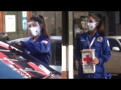 DÍA DE LA BANDERITA: CRUZ ROJA ITAPÚA SALIÓ A LAS CALLES A PEDIR AYUDA DE LA CIUDADANÍA