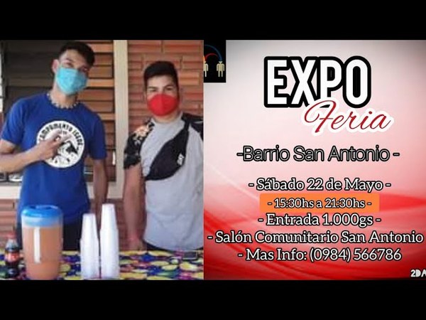 JÓVENES ORGANIZAN FERIA DE EMPRENDEDORES EN B° SAN ANTONIO DE CAMBYRETÁ