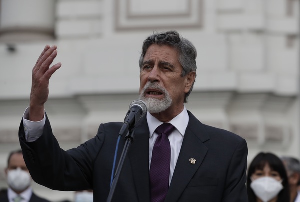 El presidente de Perú afirma que algunos congresistas "parecen chantajistas" - MarketData