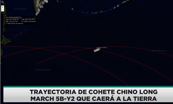Donde seguir la trayectoria del cohete chino » San Lorenzo PY