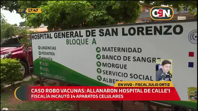 Caso robo vacunas en Hospital de Calle´i. - C9N