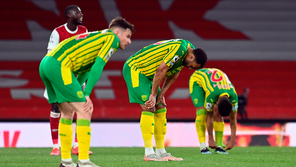Arsenal decreta el descenso del West Bromwich