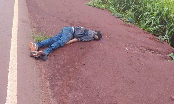 Hallan cuerpo sin vida al costado de Ruta Py 07