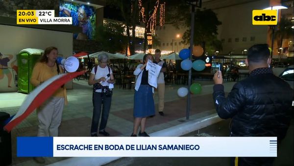 Escrache en boda de Lilian Samaniego - Periodísticamente - ABC Color