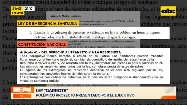 La “ley garrote” buscaría superponerse a la Constitución Nacional - En Detalles - ABC Color