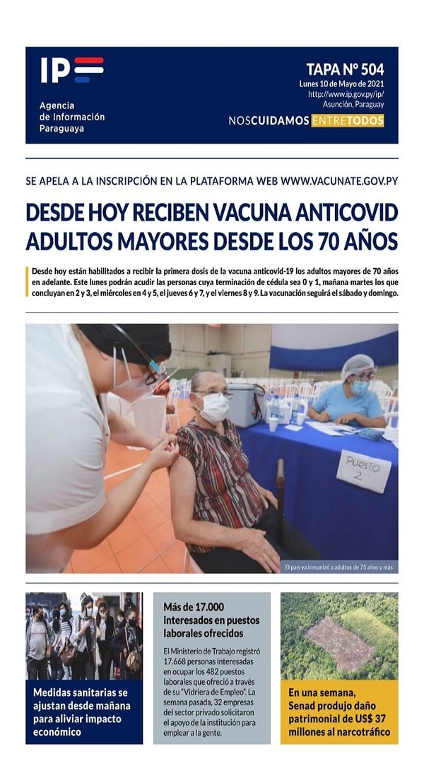 Portadas de este lunes 10 de mayo de 2021
