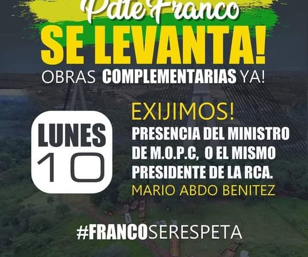 Franqueños salen hoy a las calles a exigir explicación sobre obras complementarias – Diario TNPRESS