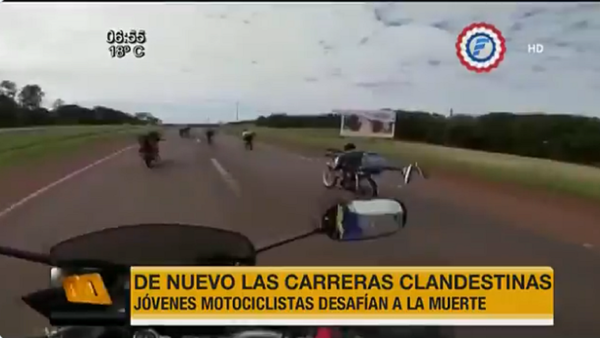 Médico advierte sobre peligro de carreras clandestinas