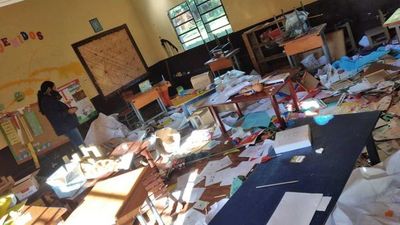 Niños causaron destrozos en sala de clases por diversión