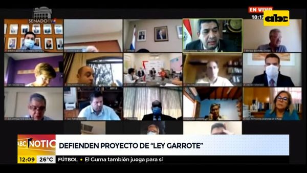 Defienden el proyecto de “ley garrote” - ABC Noticias - ABC Color