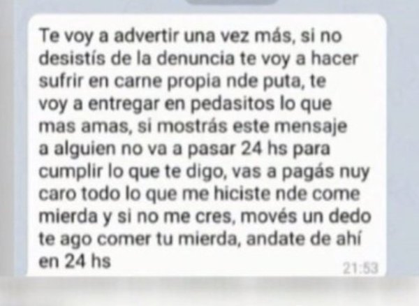 Crónica / Mujer denunció a su ex y ahora teme por su vida