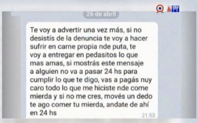 Coronel Oviedo: Violencia familiar: Hombre amenaza de muerte a su ex pareja