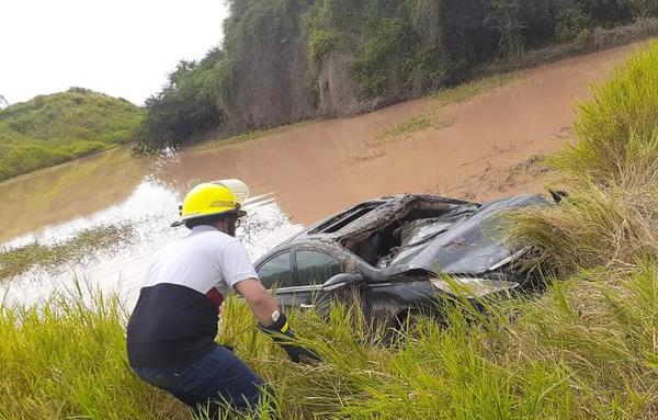 Boquerón: tras haber caído a un tajamar, dos policías y un civil perdieron la vida