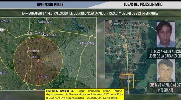 Agentes Antisecuestro neutralizan a los cabecillas del sanguinario clan Araújo-Cazal
