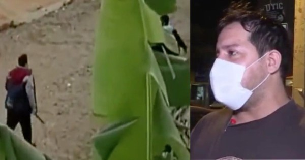 La Nación / Machete en mano, chofer de transporte alternativo se defendió de delincuentes