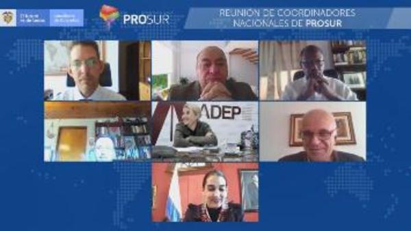 Coordinadores nacionales del Prosur actualizaron agenda de trabajo en reunión virtual | .::Agencia IP::.
