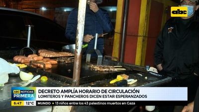 Lomiteros y pancheros, esperanzados con ampliación de horario de circulación - ABC Noticias - ABC Color