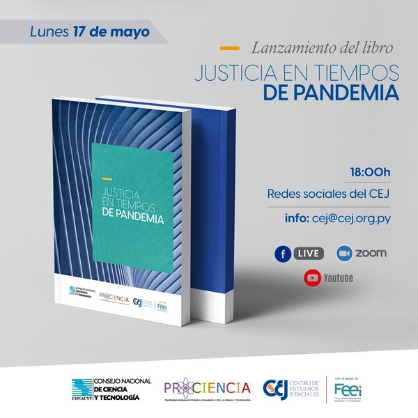 El CEJ lanzará el libro “Justicia en tiempos de pandemia”