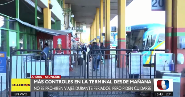 Terminal de Ómnibus: anuncian estrictos controles desde mañana