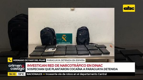 Investigan red de narcotráfico en Dinac: Sospechan que plantaron cocaína a paraguaya detenida - Crimen y castigo - ABC Color