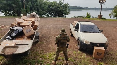 Intervienen PUERTO CLANDESTINO y decomisan embarcación y cigarrillos