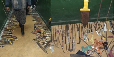 INCAUTAN ARMAS BLANCAS EN TACUMBÚ DURANTE REQUISA