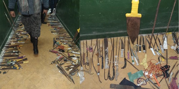 INCAUTAN ARMAS BLANCAS EN TACUMBÚ DURANTE REQUISA