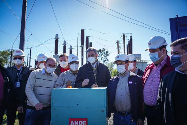 Mario Abdo inauguró subestación de la Ande que garantiza energía eléctrica a más de 18.000 usuarios de Misiones - El Trueno