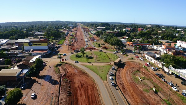 Caaguazú: Avanzan obras que optimizarán la circulación vehicular y peatonal