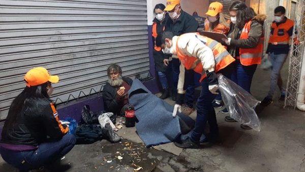 La SEN asistió a 30 personas en situación de calle en la noche del miercóles