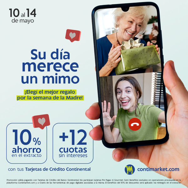 Grandes Beneficios para Mamá por su día con Continental | Ñanduti