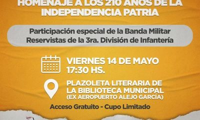 Con actividad cultural recordarán 210 aniversario de Independencia
