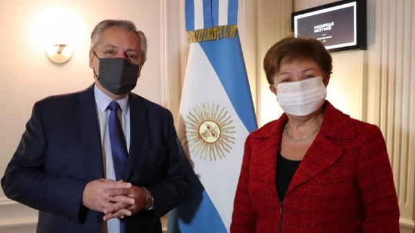 Alberto Fernández se reúne con directora del FMI por primera vez cara a cara