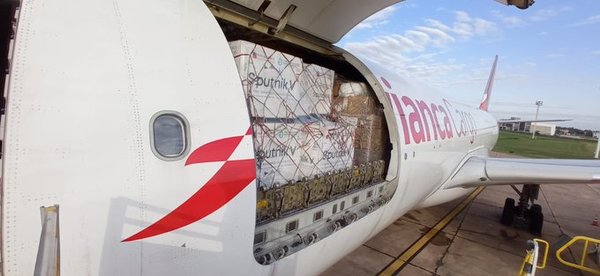 Arribó nuevo lote de 40.000 dosis de vacunas Sputnik V
