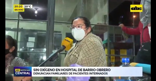 Familiares de internados con covid-19 en Hospital de Barrio Obrero reportan escases de oxígeno - Nacionales - ABC Color