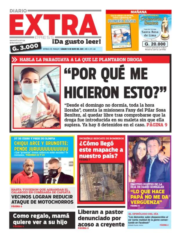 Portadas de este sábado 15 de mayo de 2021