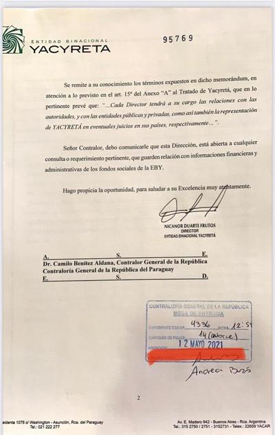 Con documentos, Nicanor refuta críticas de senadores - El Trueno