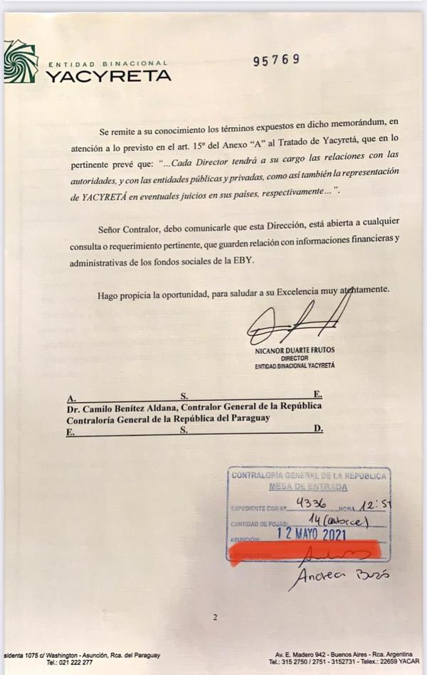 Con documentos, Nicanor refuta críticas de senadores - El Trueno