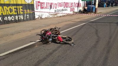 Motociclista de 18 años fallece tras chocar con una camioneta en San Lorenzo | Ñanduti