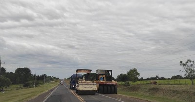 La Nación / Avanzan obras de rehabilitación en la Ruta PY01