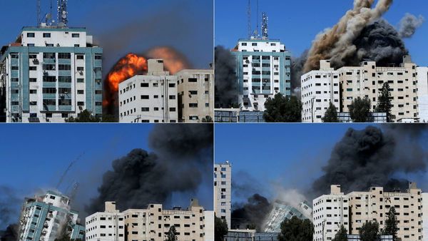 Israel destruye oficinas de prensa internacional en la Franja de Gaza