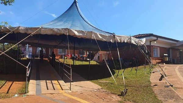 Covid-19: Carpa del histórico Circo Eguino Bross de Encarnación servirá para familiares de enfermos