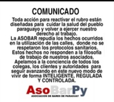 ASOBAR se pronuncia sobre el incumplimiento de protocolos  - Paraguay.com